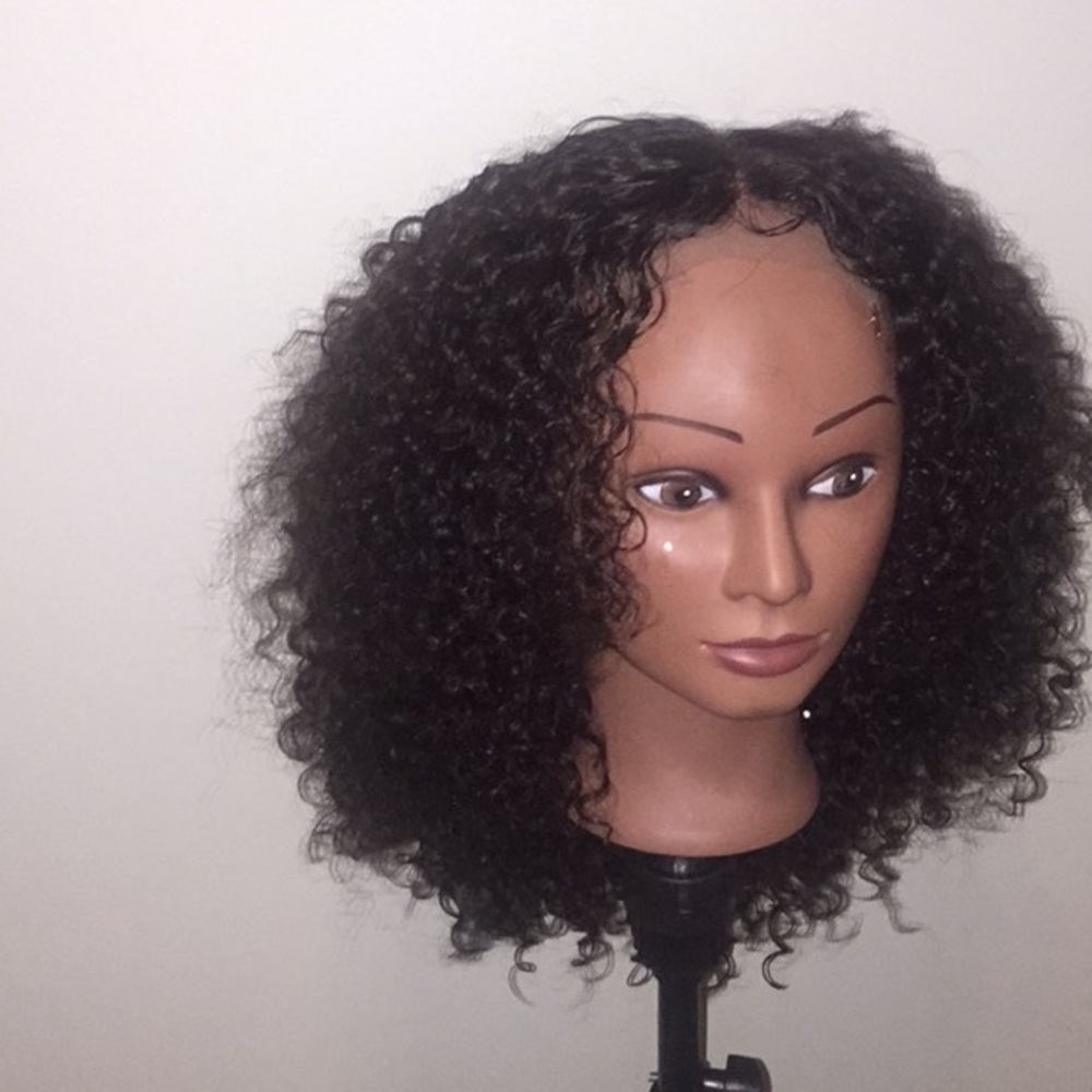 14 Inch Brazilian Curly Wig